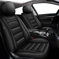 AOMSAZTO Fit for Jeep Cherokee 2014-2024 Faux Leather Car Seat Cover 5-seat Full Set,Compatible Airbag Fit For Split Back Seat Headrest