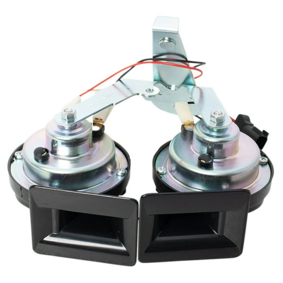 TRQ High & Low Pitch Horn Assembly for 2005-2009 Ford Mustang