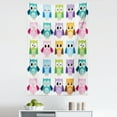 thumbnail image 1 of Cartoon Tapestry, Colorful Pattern Friendly Owl Birds with Different Face Expressions Comic, Fabric Wall Hanging Decor for Bedroom Living Room Dorm, 5 Sizes, Multicolor, by Ambesonne, 1 of 1