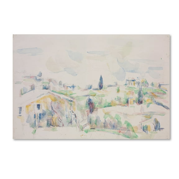 Trademark Fine Art 'Landscape In Provence' Canvas Art by Cezanne