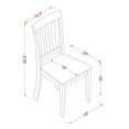 thumbnail image 6 of East West Furniture Norfolk 3-piece Wood Dining Set in Buttermilk/Cherry, 6 of 6