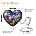 thumbnail image 2 of Rainbow Over Colorful Kingdom - Ashes Urn - Unique Heart Large Funeral Urn - Timeless and Elegant - Durable Heart for Adult Female Ashes - 3 Inch, 1 Pc, 2 of 5
