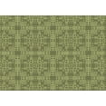 thumbnail image 1 of Ahgly Company Machine Washable Indoor Rectangle Transitional Green Area Rugs, 2' x 5', 1 of 7