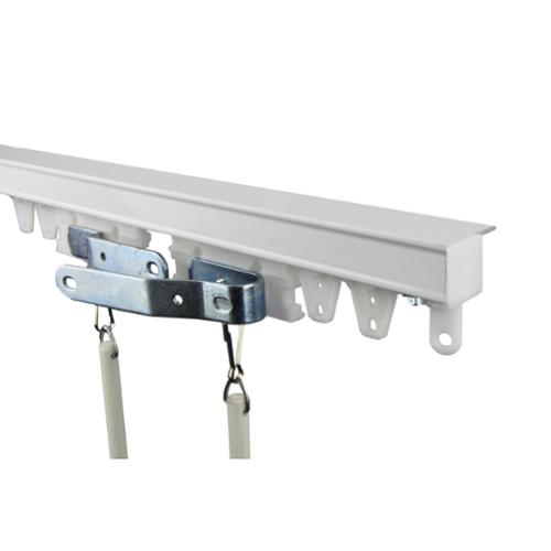 With All Accessories White 5x 90cm Quality Aluminium Curtain Track Straight
