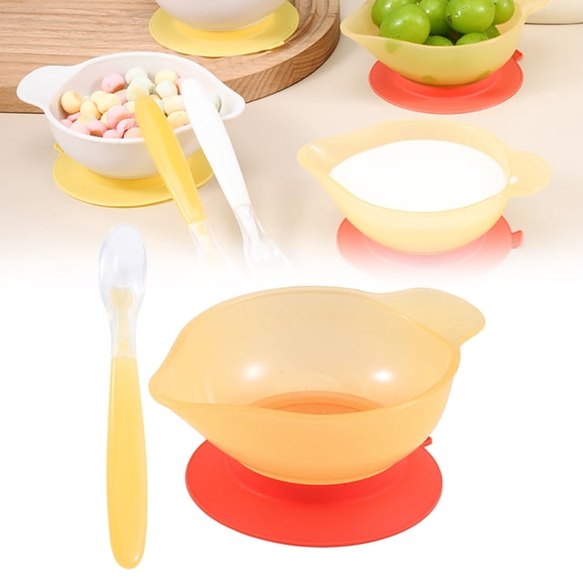 Ymkly Kitchen Utensils Set,Tableware,Food Bowl Flatware Dinnerware Elderly Bowl Non Slip Plate Dish Bowls For Disabled Bowl Bowl Small Suction Bowls Feeding BowlsKitchen Decoration,Clearance!