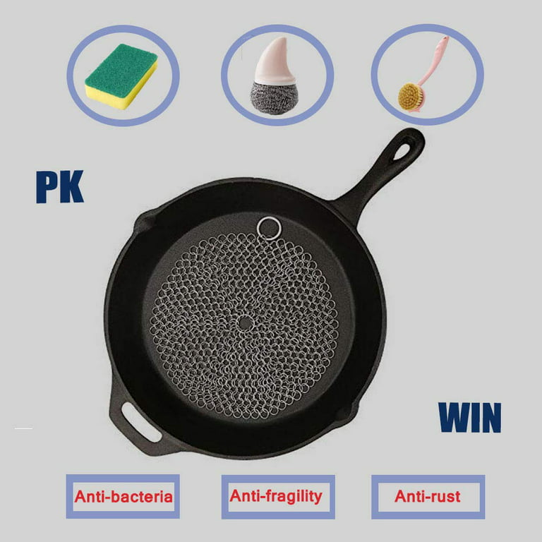 Stainless Steel Cleaner Chain Mail Scrubber Home Cookware Cleaning Tool Cast  Iron Clean Chain Pot Strainer Kitchen Gadgets - AliExpress