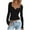 Black, variant on FreshPretty Fall Sweaters for Women Lightweight Long Sleeve Henley Shirts Button Up Knit Basic Slim Fit Going Out Tops