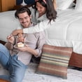 thumbnail image 2 of Plutus Brands Multi-Color Plutus Lanes Stripe Luxury Throw Pillow 26 in x 26in, Double Sided 26" x 26", 2 of 9