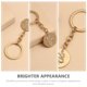 thumbnail image 3 of IDEANATEGRATE 2Ud Llavero Decorativo Dorado Con Para Uso En Llaves Y Accesorios De, 3 of 8