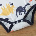 thumbnail image 6 of Newborn Infant Baby Boy Clothes Long Sleeve Dinosaur Print Romper Pants Hat Outfits Set Kaprioy, 6 of 8