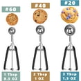 thumbnail image 6 of Cookie Scoop Set, Include 1 Tbsp/2 Tbsp/3 Tbsp, Cookie Scoops for Baking Set of 3, Cookie Dough Scoop, 18/8 Stainless Steel, Good Grip, Non-Slip, for Cookie Cupcake Muffin Ice Cream waffle, 6 of 7