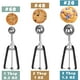 thumbnail image 2 of HOMURE H Juego de cucharas para galletas - Incluye 1 cucharada/2 cucharadas/3 cucharadas - 3 cucharadas de galletas para hornear - Cuchara para masa de galletas - Hecho de acero inoxidable 18/8, 2 of 5