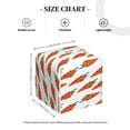 thumbnail image 4 of Balery Carrot Porta Pañuelos de Cuero con Estampado – Funda Moderna Cuadrada para Caja de Pañuelos, Dispensador 5x5x5'', 4 of 7