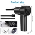 thumbnail image 6 of Gotydi Electric Air Duster Cordless ,Compressed Air Duster Computer Keyboard Cleaner 6000mAh USB Charging with LED Light 2 Gear ,for Computer Keyboard Car Sofa, 6 of 9