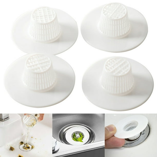Travelwant 4Pcs/Set Bathroom Plastic Drain Hair Stopper Strainers Sink