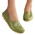 thumbnail image 2 of TOWED22 Women's Ballet Flat Dressy Casual Knit Shoes Round Toe Women Mesh Flats(Green,7), 2 of 4