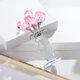 thumbnail image 4 of Figura de ramo de flores de vidrio rosa con jarrón, hecha a mano, regalo de flores de vidrio para mujeres en el día de la madre, San Valentín, flor de rosa de vidrio con tallo, decoración de, 4 of 7