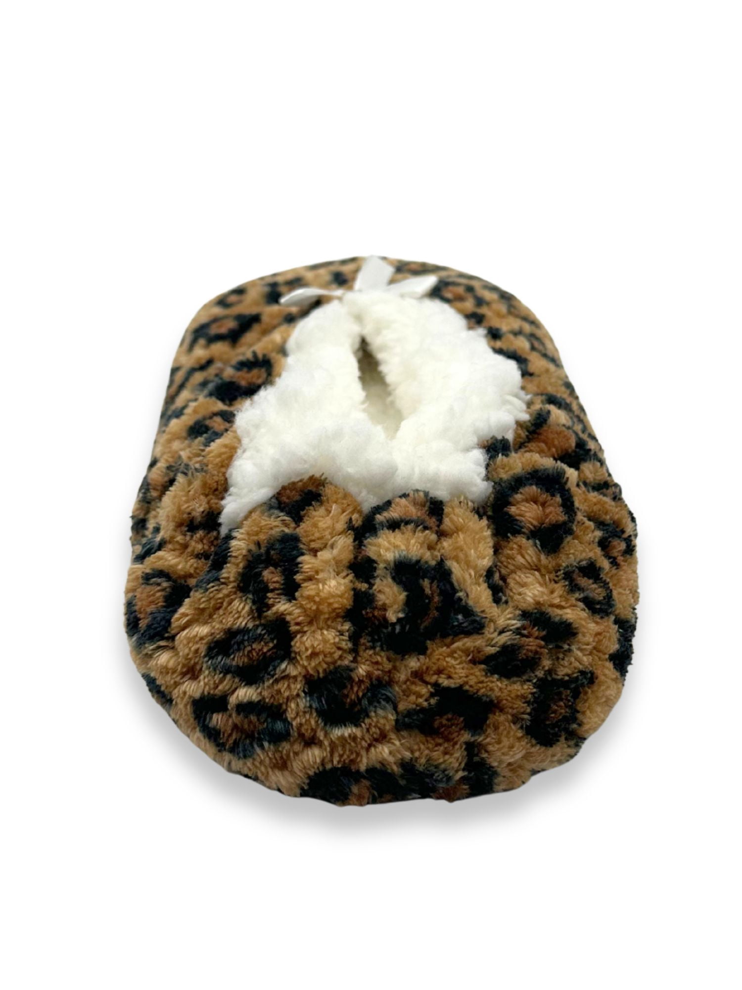 Fuzzy Babba Women's Leopard Slipper Socks, 1-Pack, One Size
