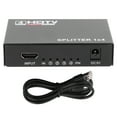 thumbnail image 2 of Divisor De Vídeo, 1 Entrada Y 4 Salidas Plug And Play HDTV Splitter Alimentación USB Para TV, 2 of 7