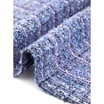 thumbnail image 5 of INSPIRE CHIC Plaid Tweed Dress for Women's Round Neck Cap Sleeve A-Line Vintage Pleated Dresses M Blue Purple, 5 of 6