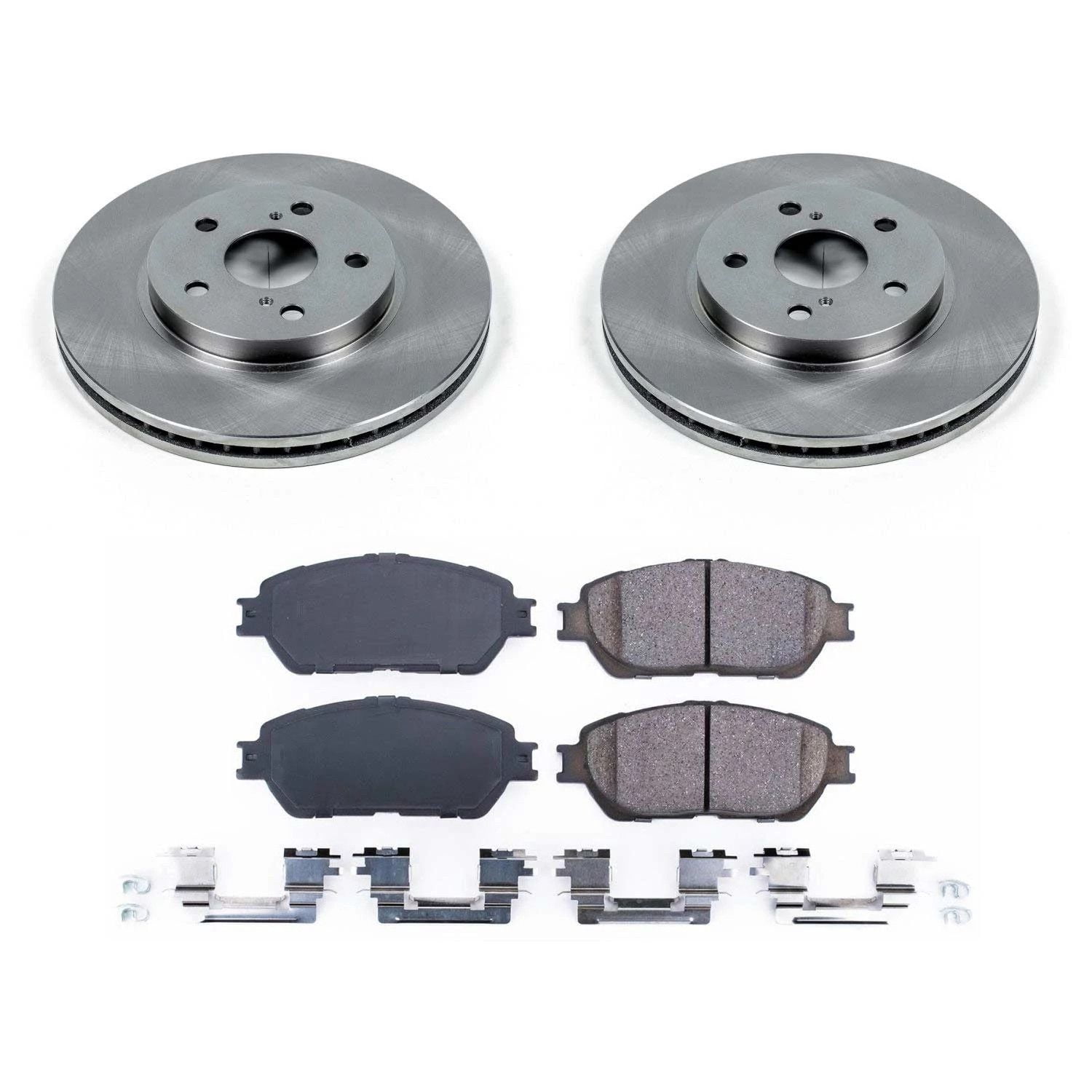 Power Stop Front Stock Replacement Brake Pad and Rotor Kit KOE5438