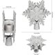 thumbnail image 2 of Christmas Tree Topper Lighted, LED Rotating Snowflake, 3D Glitter Lighted Sliver Snow Tree Topper for Christmas Tree Decorations Zhivalor Decoración, 2 of 6