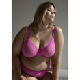 thumbnail image 4 of Curvy Couture Women's Plus Size No-Show Lace Unlined Underwire Bra, 4 of 5