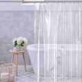thumbnail image 5 of Dependable Industries Magnetized Shower Curtain Liner 70" x 72" Reinforced With Metal Grommets (Clear Frosted), 5 of 5