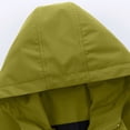 thumbnail image 5 of Mrmaere Hooded Multi Pocket Cargo Jacket Men Hooded Button Zip Up Casual Workwear Jacket Green XL, 5 of 7