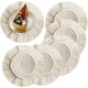 thumbnail image 1 of Posavasos de algodón trenzado de 6 uds., posavasos para tazas de café y cerveza con borlas, decoración de mesa Bohemia para Bar y restaurante JAMW Sencillez, 1 of 5