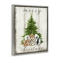 Stupell Industries Rustic Distressed Christmas Tree Holiday Painting
