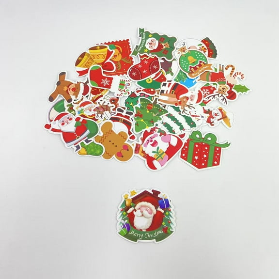 Fayrcex Stickers,Christmas Stickers,100 Pcs Christmas Stickers Decoration,Vinyl Waterproof Holiday Party Stickers for Laptop Stickers, Computer, Luggage, Stationery,Window