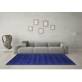 thumbnail image 3 of Ahgly Company Indoor Rectangle Abstract Blue Contemporary Area Rugs, 5' x 7', 3 of 4