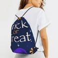 thumbnail image 6 of XMXT Unisex Drawstring Backpack for Women Men, Trick or Treat Halloween Prints Waterproof Gym Bag String Bags for Shopping Sport Travel, m, 6 of 8