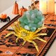 thumbnail image 5 of Decoraciones de Halloween, adornos de Halloween, regalos de Halloween, cristal natural, amatista, grava, cristal blanco, decoración de escritorio, regalo de Halloween, araña de cristal único de plásti, 5 of 6