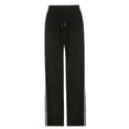 thumbnail image 5 of SAYOO Women Baggy Hip Hop Pants 90s Athletic Graphic Drawstring Loose Jogger Cinch Bottom Sweatpants Streetwear, 5 of 9
