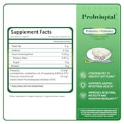 Probvioptal, 60 Capsules (1 Year Supply), Probiotics & Prebiotics, Duocap, 1 Billion CFU, Gluten Free