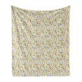 thumbnail image 1 of Scandinavian Soft Flannel Fleece Throw Blanket, Simplistic Pattern with Colorful Half Circles and Dots Ornamental Creative, Cozy Plush for Indoor and Outdoor Use, 50" x 70", Multicolor, by Ambesonne, 1 of 6
