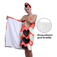 thumbnail image 5 of Colevkie Women 2 Pieces Bath SKirt & Shower Cap Bath Wrap Set Portable Adjustable Beach Towel Hair Drying Cap Quick Drying for Bathroom Sauna Spa Printed Cute Hearts Pattern, 5 of 8