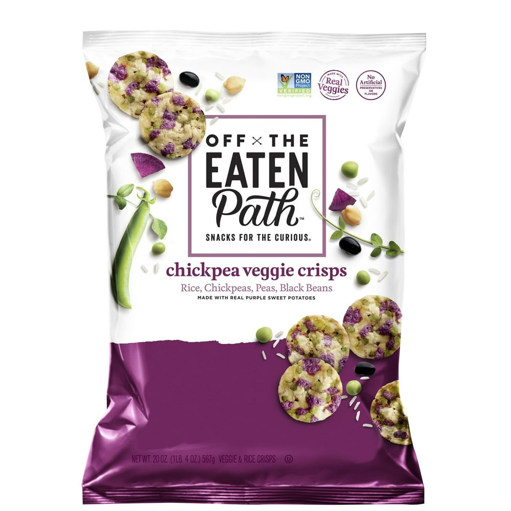Off The Eaten Path Chickpea Veggie Crisps, Snack Chips Assorted 20 oz