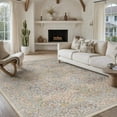 thumbnail image 4 of WIPONKEN 6x9 Area Rugs Morris Carpet for Living Room Bedroom Dining Room Office Farmhouse, Machine Washable Non Slip Vintage Persia Rug Blue, 4 of 5