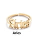 thumbnail image 1 of Anillos para mujer, regalos para mujer, aretes de acero inoxidable con apertura de doce letras inglesas, 1 of 2