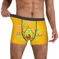 thumbnail image 2 of Kdxio Men's Boxer Briefs with Avocado Keep Calm Print - Comfortable and Breathable Underwear for Everyday Wear, 2 of 7