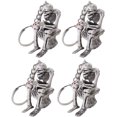 thumbnail image 1 of 4pcs Skeleton Skull Sitting on The Toilet Keyring Bag Pendant Car Key Decor Xmas, 1 of 3