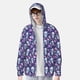 thumbnail image 2 of Fotbe Skull Purple Flower Chaqueta con Protección Solar UPF 50+ para Hombre y Mujer, Camisa con Capucha y Bolsillos-XX-Large, 2 of 7