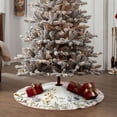 thumbnail image 4 of Lukts Watercolor Floral Print Color Life Christmas Tree Skirt, Winter Holiday Tree Mat Decoration ,Can be Used as A Shawl-48", 4 of 6