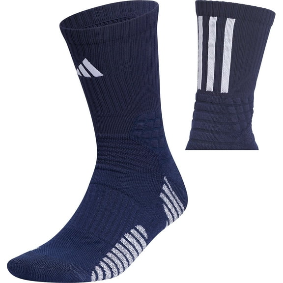 adidas Select Maximum Cushion Basketball Crew Socks (Collegiate Navy/White, )