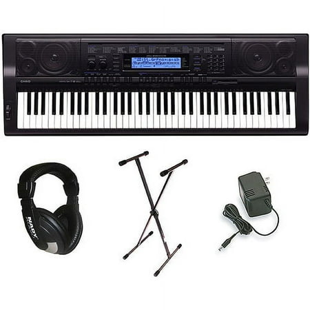 Casio WK-500 76-Key Personal Keyboard Package with Stand, Headphones and Power Supply