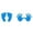D, variant on TEN Pairs Of Self Colourful Hand And Footprint Stickers Floor Stickers For Children's Room Classroom And Play Areas Removable 4 Colours Small Glow in The Dark Shower Stickers Wall Star Wall Stickers