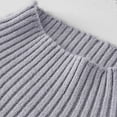 thumbnail image 5 of Girl's Mock Turtleneck Sweater Ribbed Knit Long Sleeve Pullover Soft Stretch Slim Fitted Pullover Tops for 2-13 Years, 5 of 5